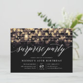 Enchanted Evening Surprise Party Invitation Kaart (Staand voorkant)