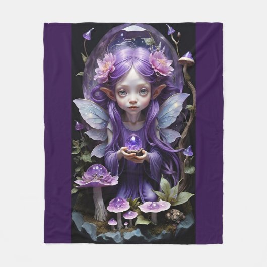 Enchanted Fairies V1 Fleece Deken (Voorkant)