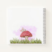 Enchanted Fairy Baby shower Floral Gastenboek Notitieboek (Achterkant)