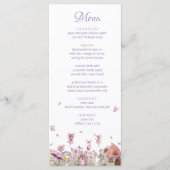 Enchanted Fairy Baby shower Menu Sign (Voorkant)