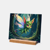 Enchanted Fairy Critter – Magical Forest Sprite  Acryl Bord (Hoek)