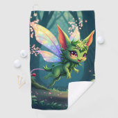 Enchanted Fairy Critter – Magical Forest Sprite  Golfhanddoek (Insitu)