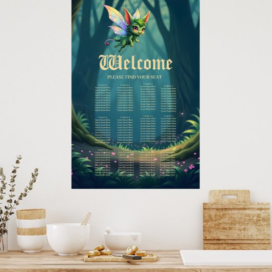 Enchanted Fairy Critter – Magical Forest Sprite  Poster (Keuken)