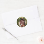 Enchanted Fairy First Birthday Thank You  Ronde Sticker (Envelop)