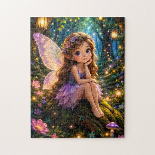 Enchanted Fairy Forest Jigsaw Puzzle Legpuzzel (Verticaal)