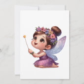 Enchanted Fairy Forest verjaardagsfeestje uitnodig Kaart (Achterkant)