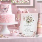 Enchanted Fairy Garden Bijen Bloemen Welkomstdouch Reclamebord Met Voetstuk