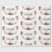 Enchanted Fairy Garden Girl Birthday Party Cadeaupapier (Vlak)