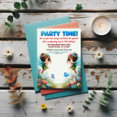 Enchanted Fairy Garden verjaardagsfeestje uitnodig Kaart