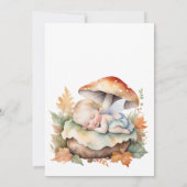 Enchanted Fairy Herfst Autumn Woodland Baby shower Kaart (Achterkant)