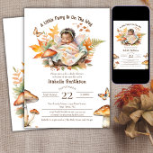 Enchanted Fairy Herfst Autumn Woodland Baby shower Kaart