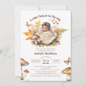Enchanted Fairy Herfst Autumn Woodland Baby shower Kaart (Voorkant)