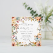 Enchanted Fairy Herfst Floral Daisy Meisje Baby sh Kaart (Staand voorkant)