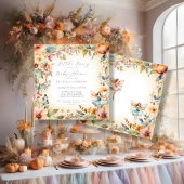 Enchanted Fairy Herfst Floral Gold Meisje Baby sho Kaart