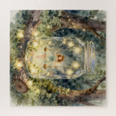 Enchanted Fairy in a Jar in a Magical Forest Legpuzzel (Horizontaal)