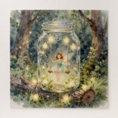Enchanted Fairy in a Jar in a Magical Forest Legpuzzel (Verticaal)