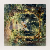 Enchanted Fairy in a Jar in a Magical Forest Legpuzzel (Horizontaal)