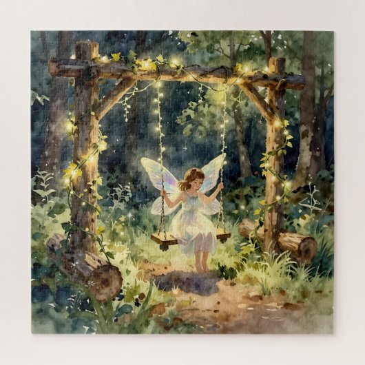 Enchanted Fairy in a Jar in a Magical Forest Legpuzzel (Verticaal)