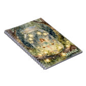 Enchanted Fairy in a Jar in a Magical Forest Notitieboek (Rechterzijde)