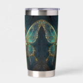 Enchanted Fairy in Gold and Turquoise  Geïsoleerde Drinkbeker (Links)