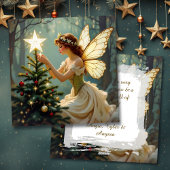 Enchanted Fairy Personalized Christmas Feestdagenkaart