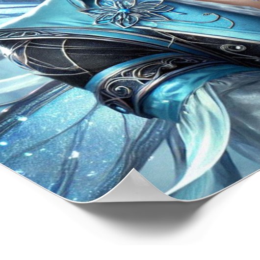 Enchanted Fairy Prince with Emerald Eyes Poster (Hoek)