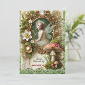 Enchanted Fairy RSVP-kaart | grillig bosevenement Advieskaart (Staand voorkant)