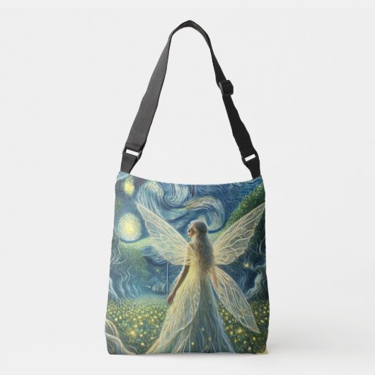 Enchanted Fairy Sterrennacht - Mystical Fantasy Crossbody Tas (Voorkant)