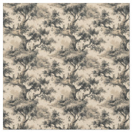 Enchanted Fairy Tale Forest Night Toile De Jouy  Stof