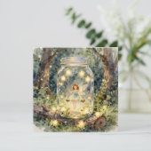 Enchanted Fairy Themed Girl's Birthday Kaart (Staand voorkant)