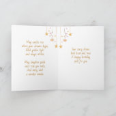 Enchanted Fairy Themed Girl's Birthday Kaart (Binnen)