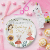 Enchanted Fairy Verjaardagspaddenstoel Papieren Bordje (Feest)