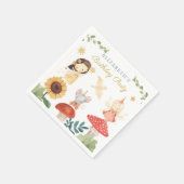 Enchanted Fairy Verjaardagspaddenstoel Servet (Hoek)