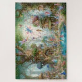 Enchanted Fairy Village Whimsical Fantasy Legpuzzel (Verticaal)