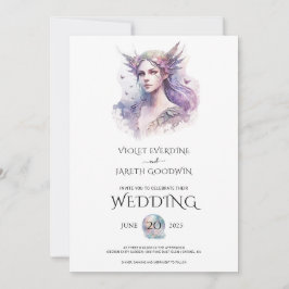 Enchanted Fairy Woodland Wedding Kaart