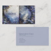 Enchanted Fairytale Castle Purple Floral Gold Mist Visitekaartje (Voorkant / Achterkant)