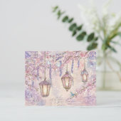 Enchanted fairytale Flat Holiday Card Feestdagenkaart (Staand voorkant)