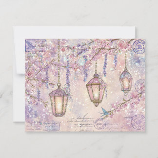 Enchanted fairytale Flat Holiday Card Feestdagenkaart