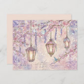 Enchanted fairytale Flat Holiday Card Feestdagenkaart (Voorkant / Achterkant)