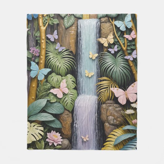 Enchanted Falls Oasis Fleece Deken (Voorkant)