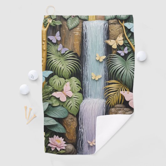 Enchanted Falls Oasis Golfhanddoek (Insitu)