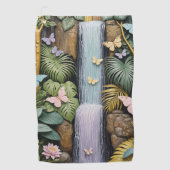 Enchanted Falls Oasis Golfhanddoek (Voorkant)