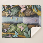 Enchanted Falls Oasis Sherpa Deken (Voorkant (horizontaal))