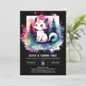 Enchanted Fantasy Cat Kaart (Staand voorkant)