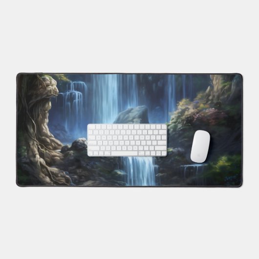 Enchanted Fantasy Waterfall Dreamscape  Bureaumat (Keyboard & Muis)