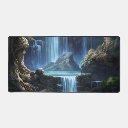 Enchanted Fantasy Waterfall Dreamscape  Bureaumat (Voorkant)