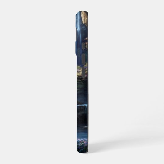 Enchanted Fantasy Waterfall Dreamscape  iPhone 16 Hoesje (Linkerkant)