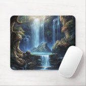 Enchanted Fantasy Waterfall Dreamscape  Muismat (Met muis)