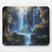 Enchanted Fantasy Waterfall Dreamscape  Muismat (Voorkant)