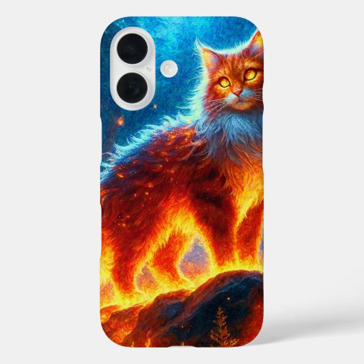 Enchanted Fire Feline Case-Mate iPhone Case (Achterkant)